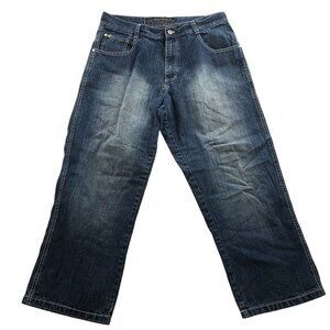 Southpole Men's 4180 Jeans Size 36 Relaxed Fit Straight Classic Blue Denim Casua